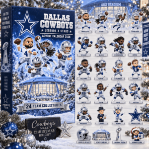 Dallas Cowboys Legends And Stars Advent Calendar 2026 Football Fan Christmas Gift