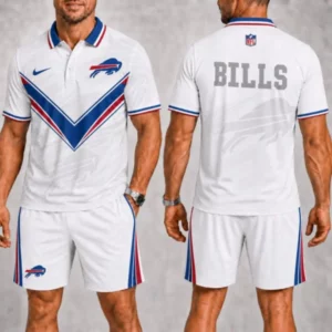 Limited Edition – Customized NFL Buffalo Bills Polo Shirt & Short Pants