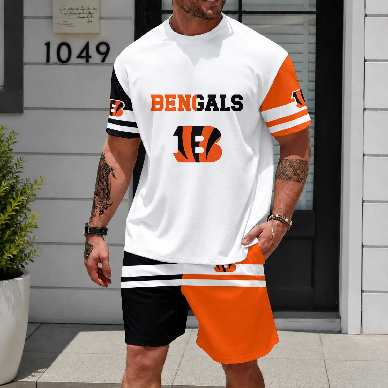 Limited Edition -customized NFL Cincinnati Bengals Unisex T-Shirt & Shorts Set