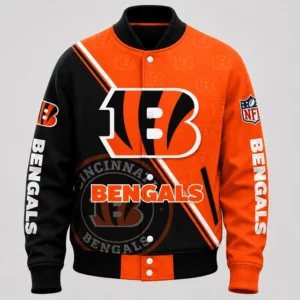 Limited Edition – Customized NFL Cincinnati Bengals Satin Varsity & Baseball Jacket