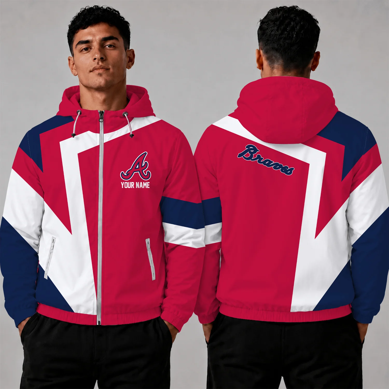 Limited Edition – Customized MLB Atlanta Braves Windbreaker Jacket
