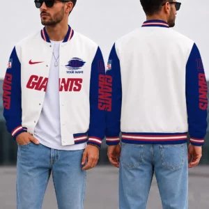Limited Edition – Customized NFL New York Giants Satin Varsity & Baseball Jacket