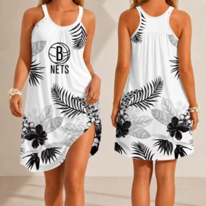 Limited Edition – Customized NBA Brooklyn Nets Camisole Dress