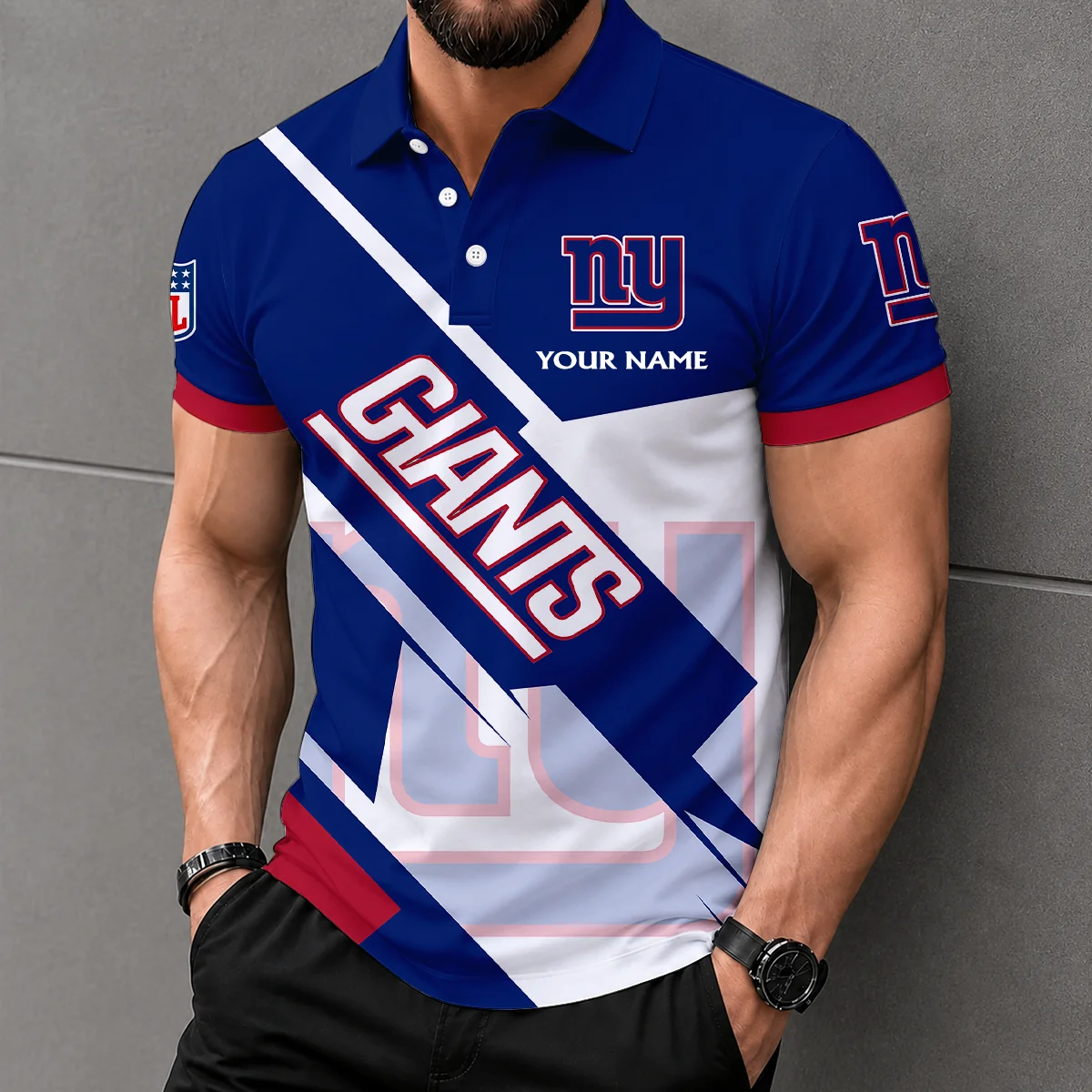Limited Edition – Customized NFL New York Giants Polo Shirt