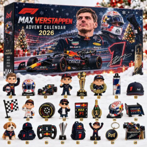 F1 Max Verstappen Oracle Red Bull Racing 2026 Advent Calendar F1 Christmas Ornaments