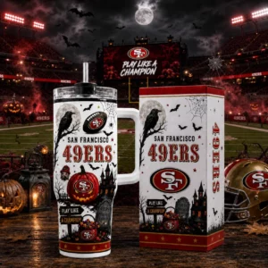Limited Edition – Customized NFL San Francisco 49Ers Halloween 40Oz Tumbler