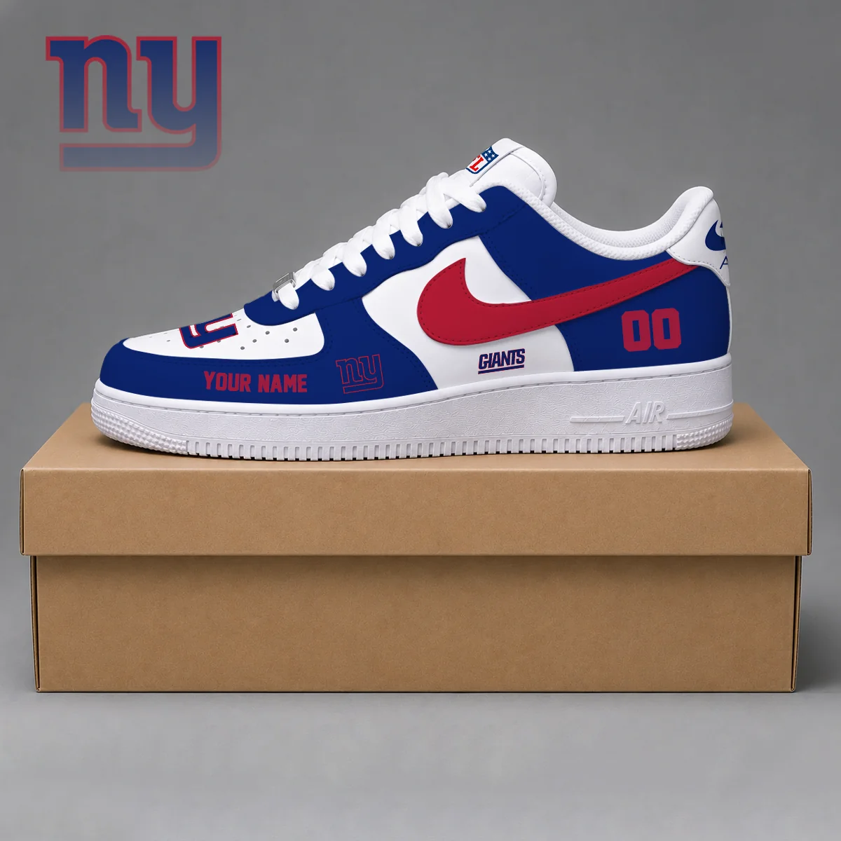 Limited Edition – Customized NFL New York Giants Af1 Shoes