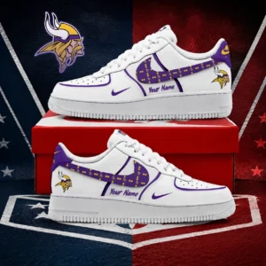 Limited Edition – Customized NFL Minnesota Vikings Af1 Shoes