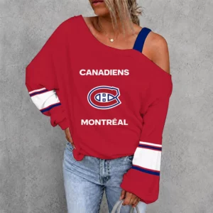 Limited Edition – Customized NHL Montreal Canadiens Drop Shoulder Sweatshirt