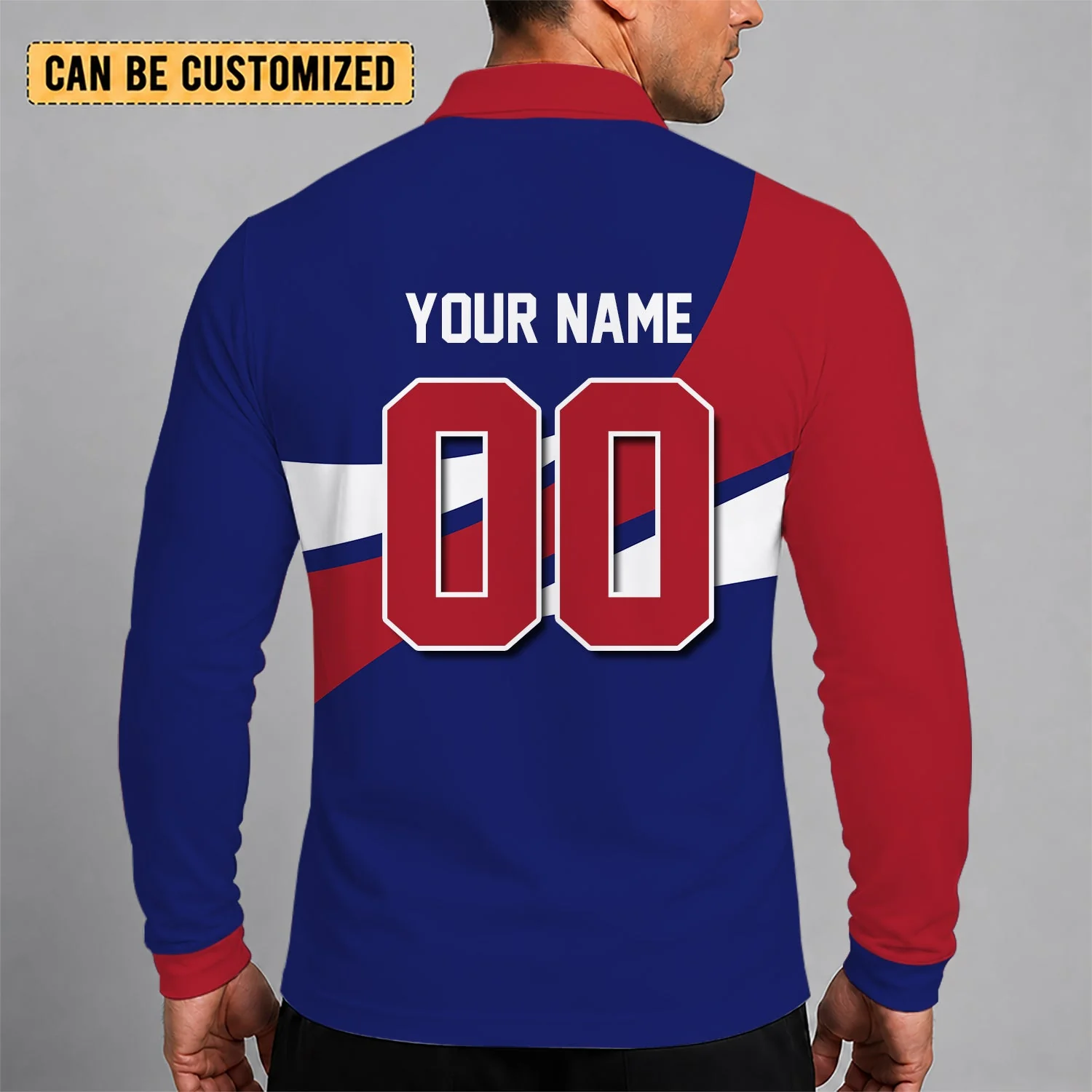 Limited Edition – Customized NHL Montreal Canadiens Men Long Sleeve Polo Shirt - Image 2