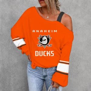 Limited Edition – Customized NHL Anaheim Ducks Drop Shoulder Sweatshirt