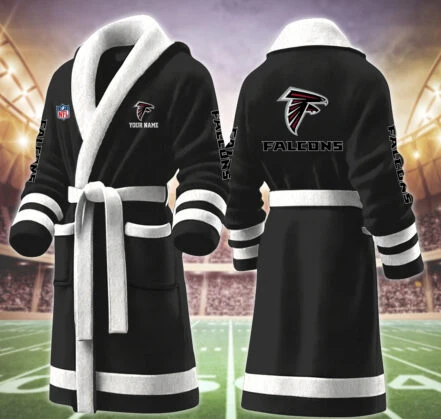 Limited Edition – Customized NFL Atlanta Falcons Multicolor Fleece Bathrobe - Image 2