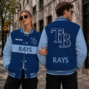 Limited Edition – Customized MLB Tampa Bay Rays Satin Varsity & Baseball Jacket