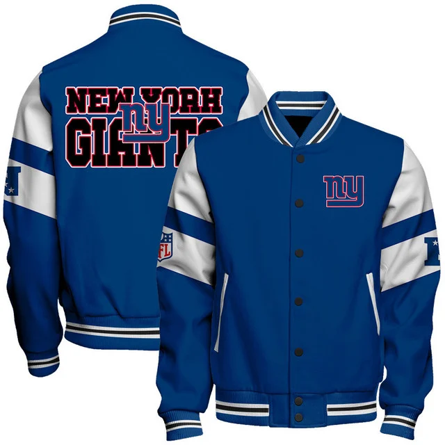 Limited Edition – Customized NFL New York Giants Satin Varsity & Baseball Jacket