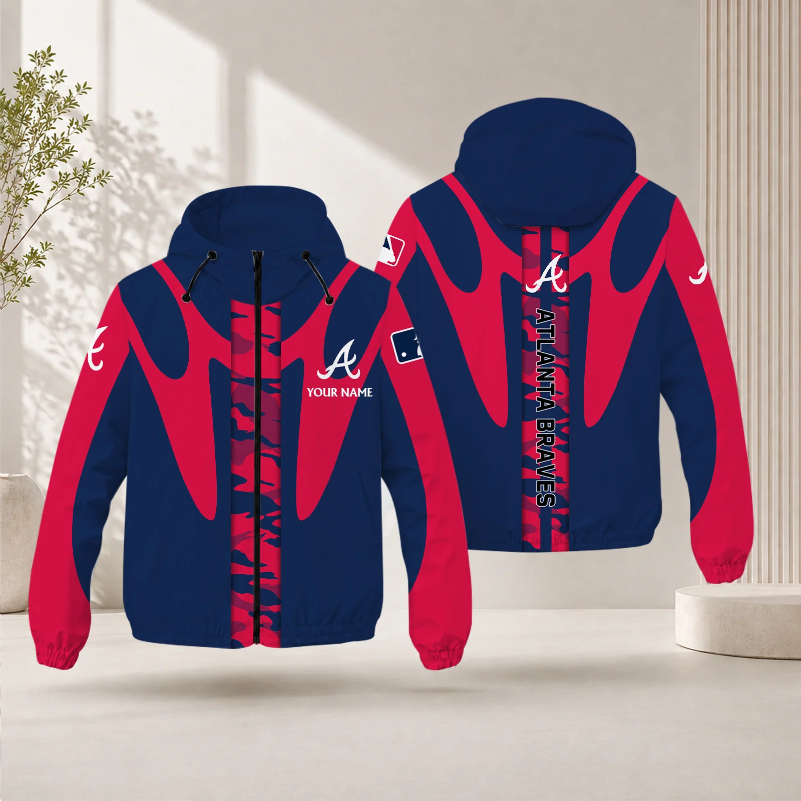 Limited Edition – Customized MLB Atlanta Braves Windbreaker Jacket
