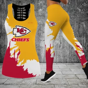 Limited Edition – Customized NFL Kansas City Chiefs Hollow Tank Top & Leggings Set
