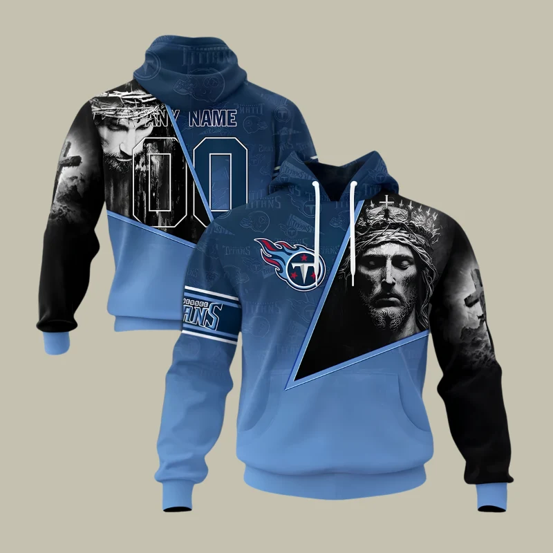 Limited Edition – Customized NFL Tennessee Titans God’s Blessing T-Shirt, Hoodie & Zip Hoodie