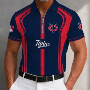 Limited Edition – Customized MLB Minnesota Twins Zip Polo Shirt