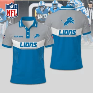 Limited Edition – Customized NFL Detroit Lions Polo Shirt
