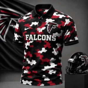 Limited Edition – Customized NFL Atlanta Falcons Camo Polo Shirt