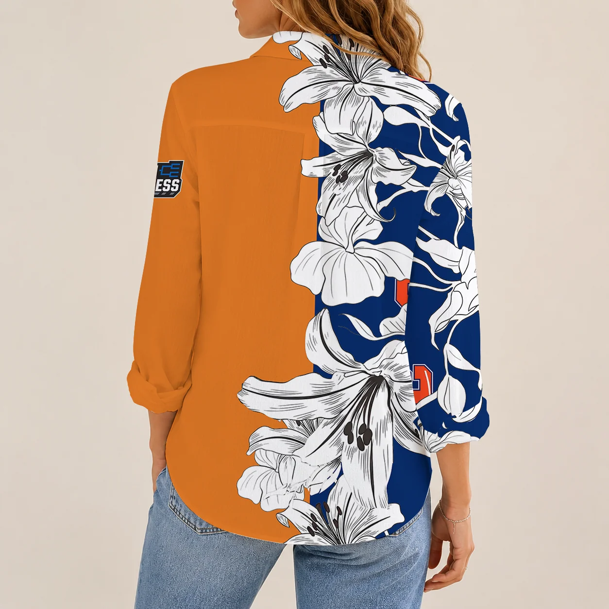 Limited Edition – Customized NCAA Syracuse Orange Strappy Women Casual Shirt - Image 2