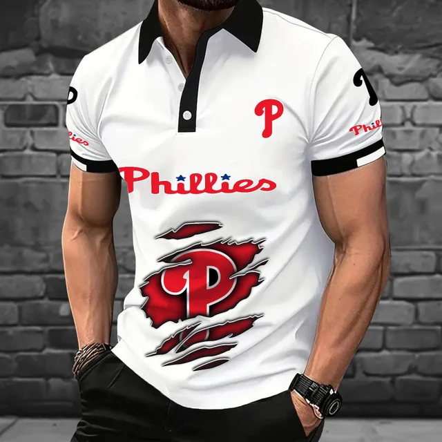 Limited Edition – Customized MLB Philadelphia Phillies Polo Shirt - Image 3