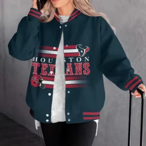 Limited Edition – Customized NFL Houston Texans Satin Varsity & Baseball Jacket