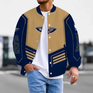 Limited Edition – Customized NBA New Orleans Pelicans Baseball Jacket, Satin Varsity Jacket