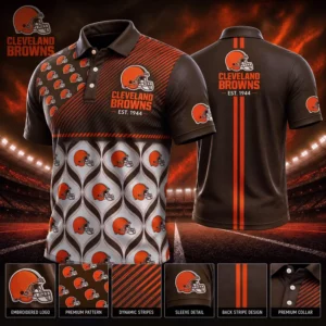 Limited Edition – Customized NFL Cleveland Browns Polo Shirt