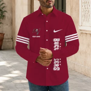 Limited Edition – Customized NFL Tampa Bay Buccaneers Men’s Long Sleeve Button-Up Shirt