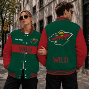 Limited Edition – Customized NHL Minnesota Wild Satin Varsity Jacket & Baseball Jacket