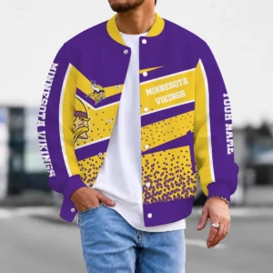Limited Edition – Customized NFL Minnesota Vikings Satin Varsity & Baseball Jacket
