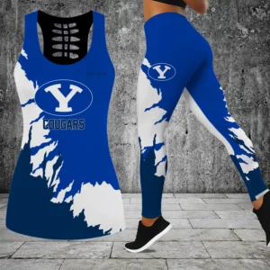Limited Edition – Customized NCAA Byu Cougars Hollow Tank Top & Leggings Set