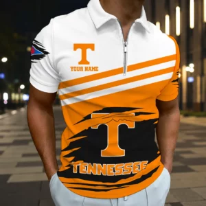 Limited Edition – Customized NCAA Tennessee Volunteers Zip Polo Shirt