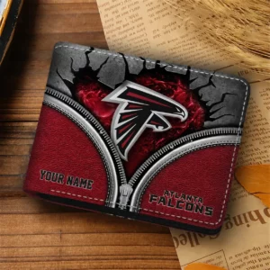 Limited Edition – Customized NFL Atlanta Falcons Leather Wallet