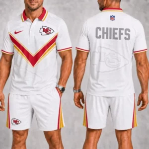 Limited Edition – Customized NFL Kansas City Chiefs Polo Shirt & Short Pants