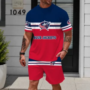 Limited Edition – Customized NHL Columbus Blue Jackets Unisex T-Shirt & Shorts Set