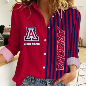 Limited Edition – Customized NCAA Arizona Wildcats Women Casual Shirt For Fan