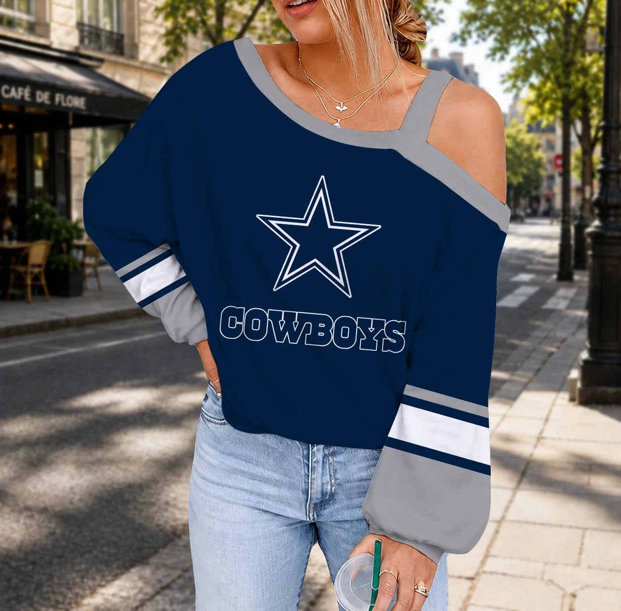 Limited Edition – Customized NFL Dallas Cowboys Drop Shoulder Sweatshirt