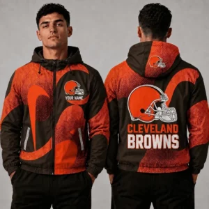 Limited Edition – Customized NFL Cleveland Browns Windbreaker Jacket
