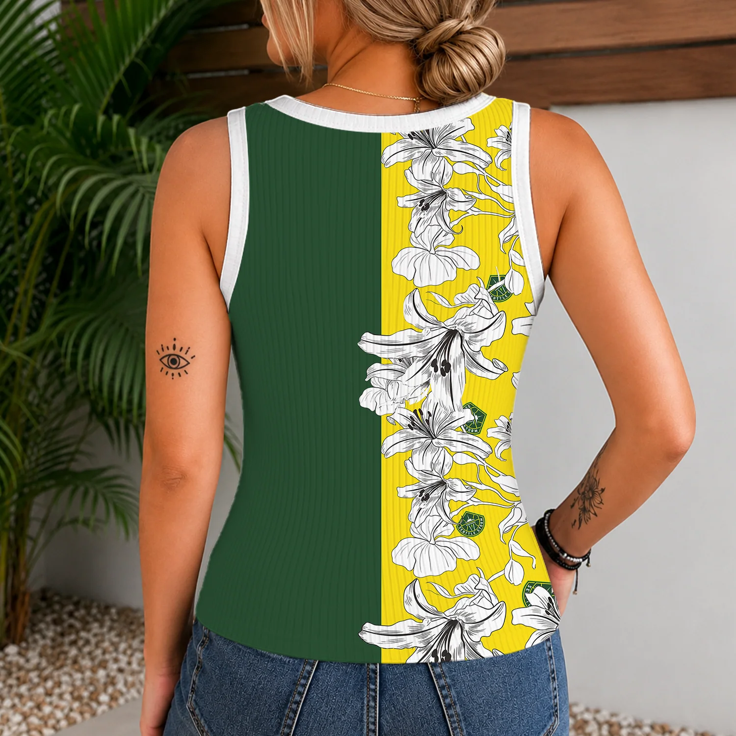 Limited Edition – Customized WNBA Seattle Storm Women’s V-Neck Tank Top - Image 2