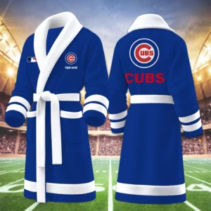 Limited Edition – Customized MLB Chicago Cubs Multicolor Fleece Bathrobe