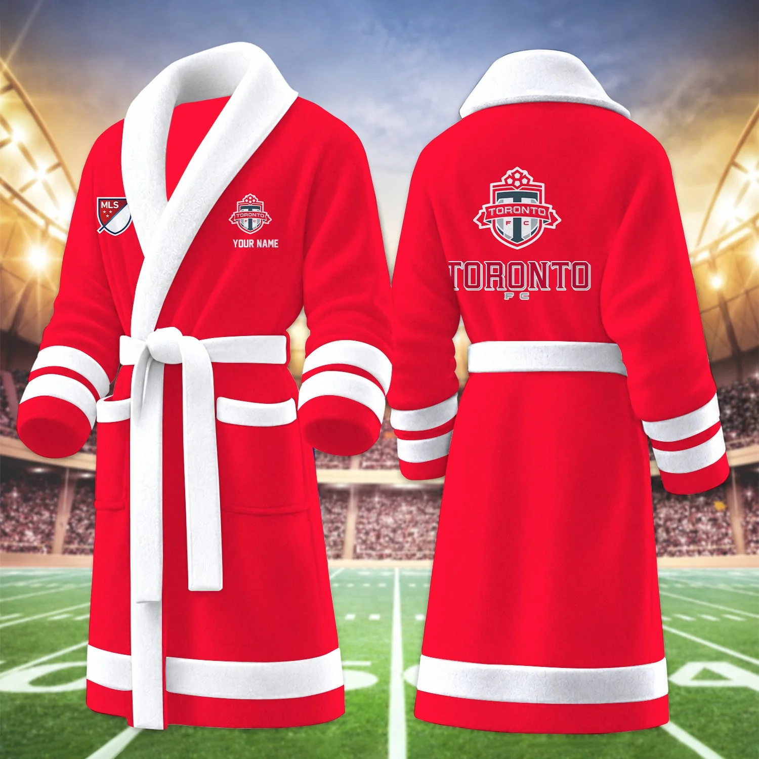 Limited Edition – Customized MLS Toronto FC Fleece Bathrobe