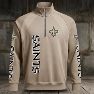 Limited Edition – Customized NFL New Orleans Saints Men’s Multicolor Quarter-Zip Pullover