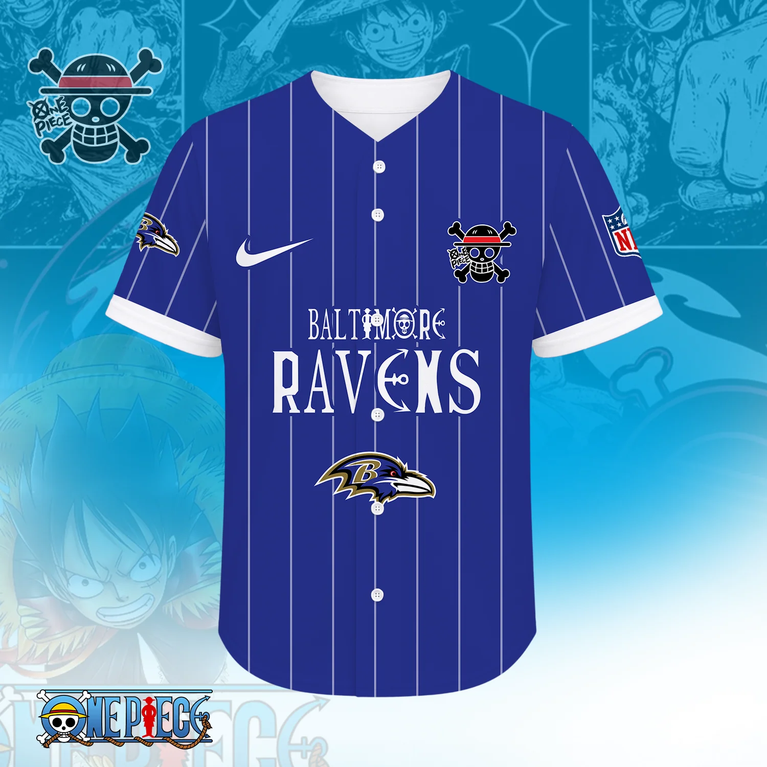 Limited Edition – Customized NFL Baltimore Ravens Baseball Jersey