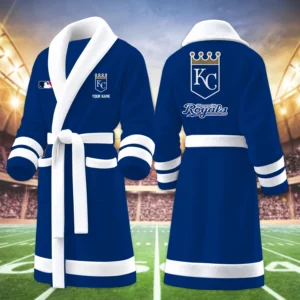 Limited Edition – Customized MLB Kansas City Royals Multicolor Fleece Bathrobe