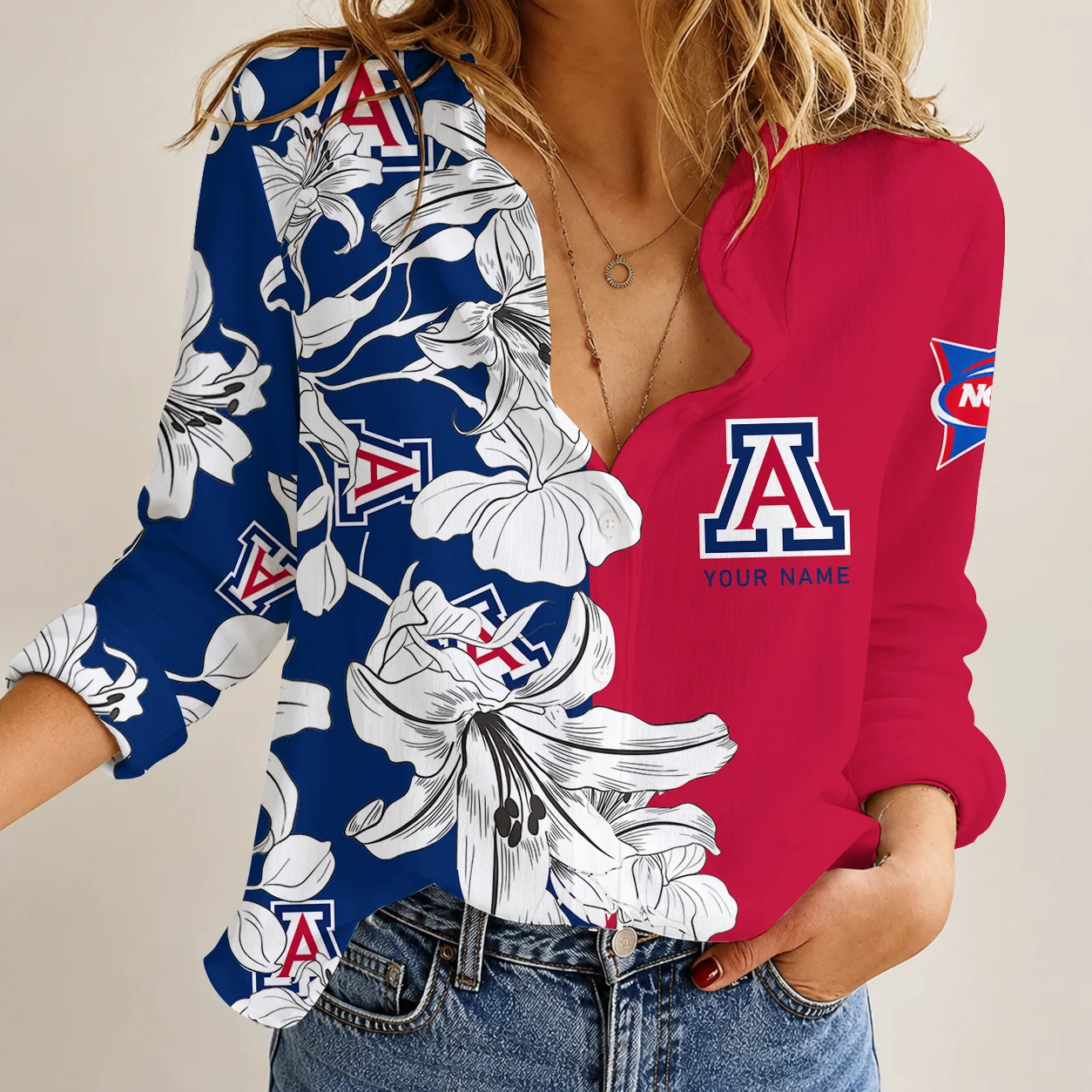 Limited Edition – Customized NCAA Arizona Wildcats Women Casual Shirt