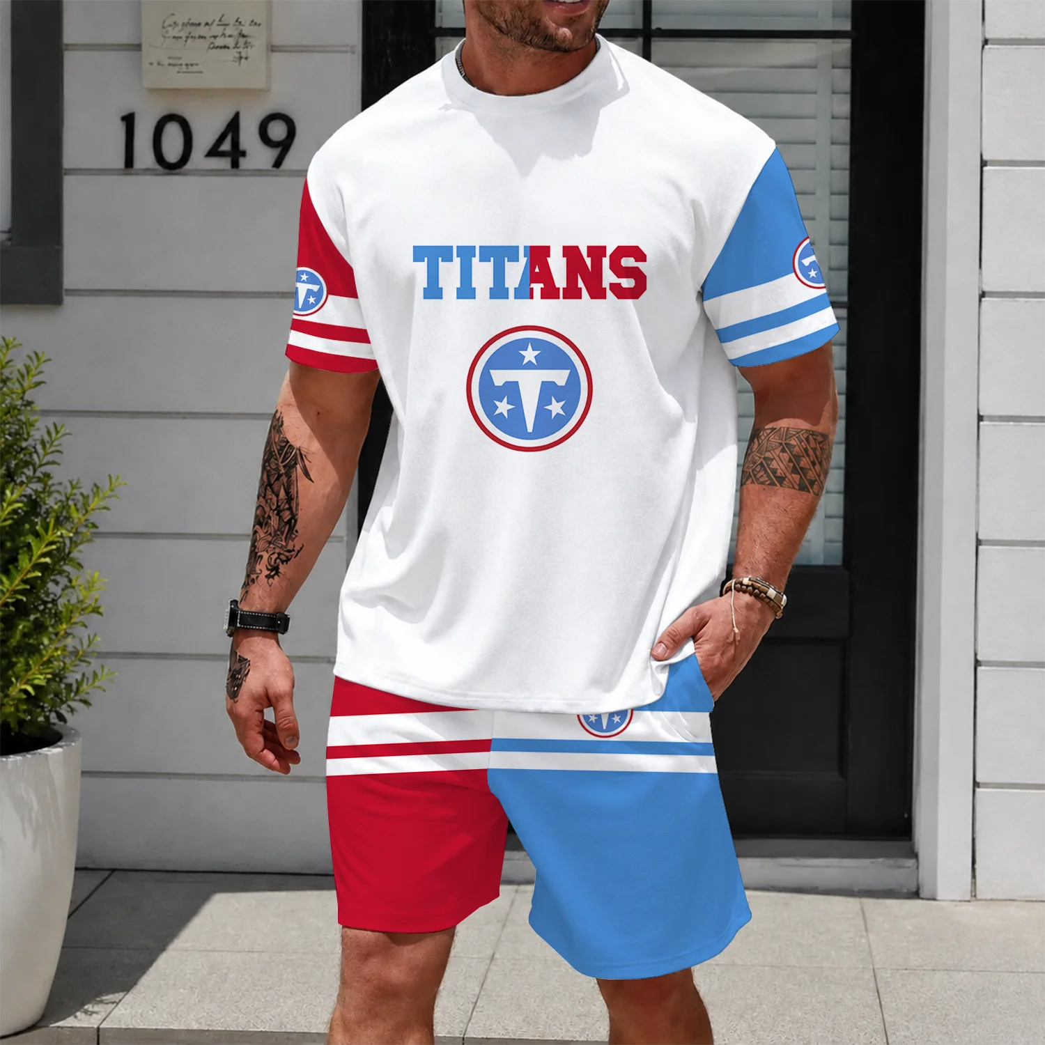 Limited Edition -customized NFL Tennessee Titans Unisex T-Shirt & Shorts Set