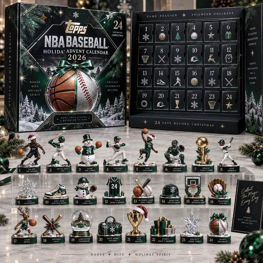 NBA Baseball 2026 Advent Calendar 2026 24 Day Christmas Countdown Sports Gift