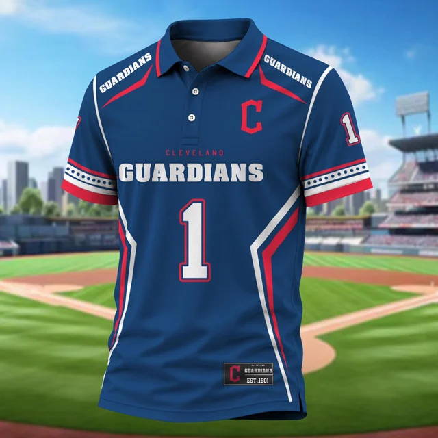 Limited Edition – Customized MLB Cleveland Guardians Polo Shirt